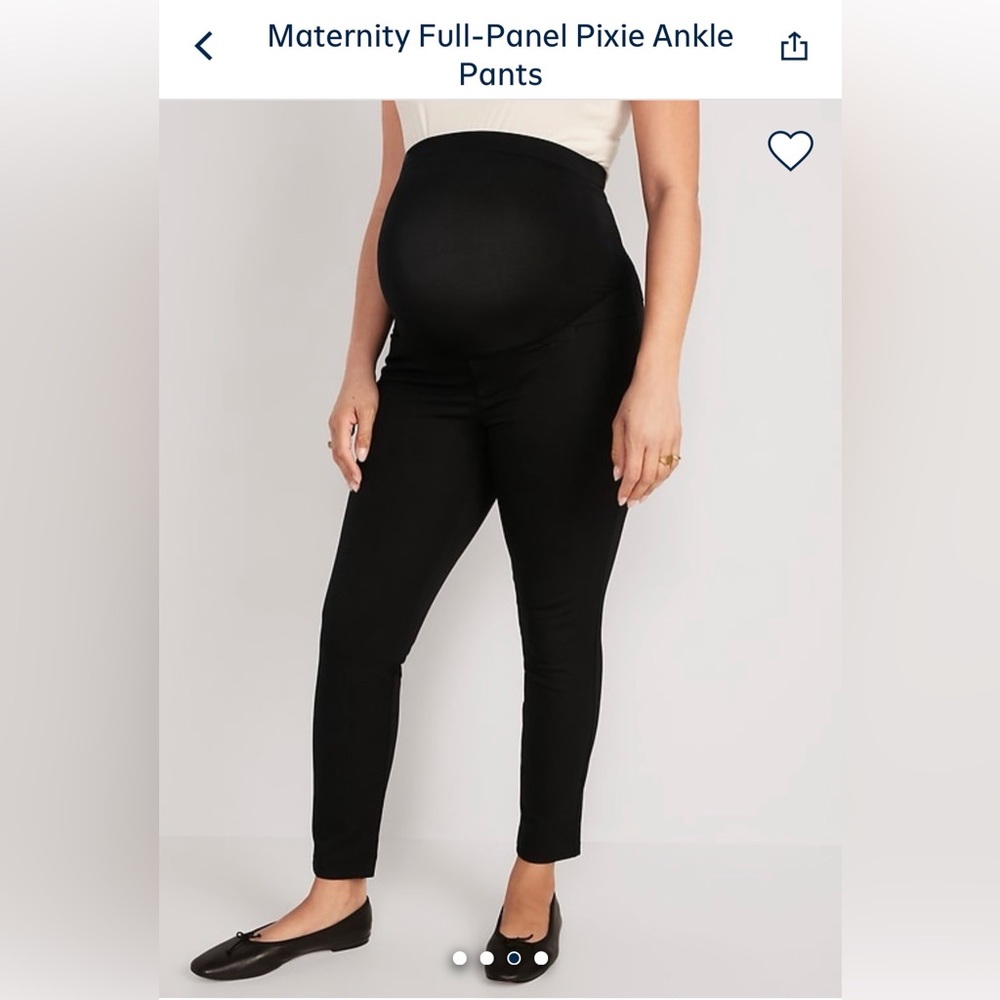 Old Navy Black Maternity Pixie Ankle Skinny Pants